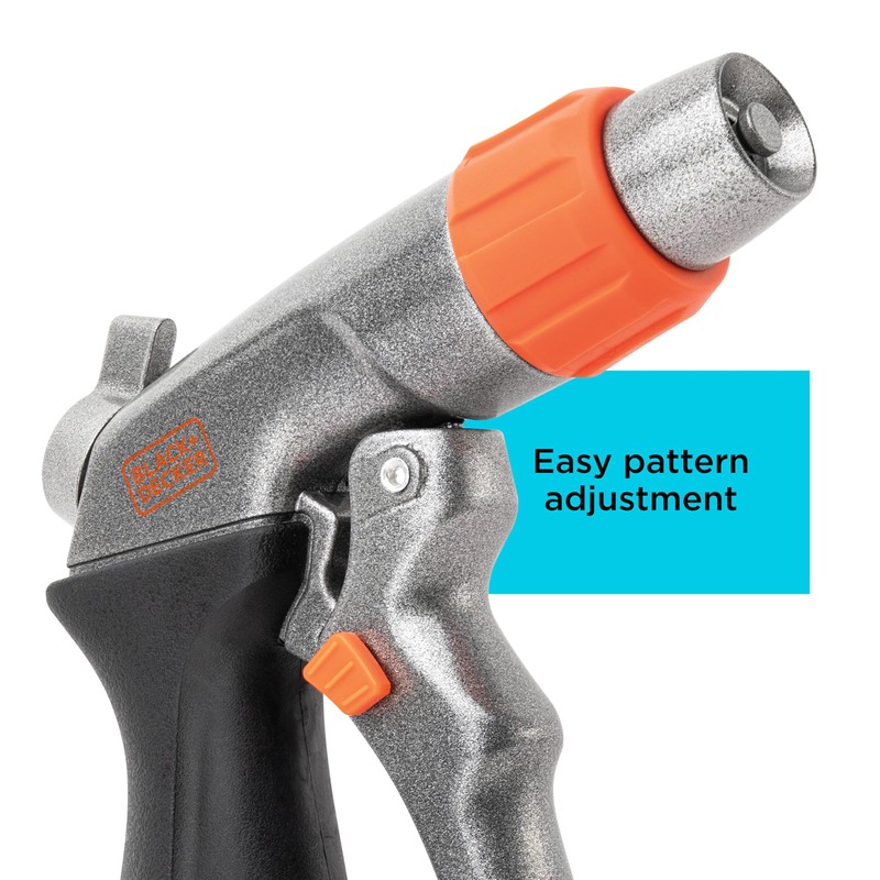 Black + Decker® Adjustable Front Trigger Nozzle – Heavy-Duty, Precision-Control