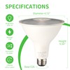 Qualilux Dusk to Dawn PAR38 LED Light Bulbs, Daylight 5000K,