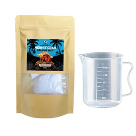 AWXZOM Hermit Crab Soaking Salt, 5.6 oz, come with measuring cup easy to Prepare Salt Water for Hermit Crab
