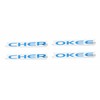 Reflective Concepts Cherokee Door Emblem Overlay Decal Stickers - Fits: