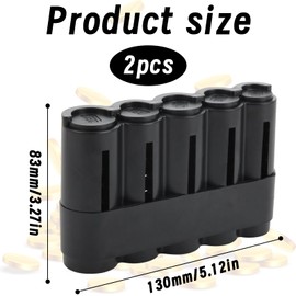 Pack of 2 Coin Dispensers, Euro Coin Box, Black, Change Storage, 5 Pieces, Coin Storage, Professional Coin Dispenser, Iron Containing Euro Coin Sorter, For Taxis, Buses, Restaurant, Seller