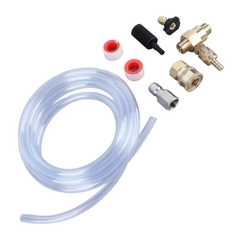 High Pressure Washer Chemical Injector Kit 3/8 Inch Connector Adjustable