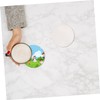 Operitacx 10pcs Sublimation Round Mats for Crafts Heat Transfer Blank