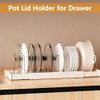 WOPPLXY Set of 2 Pot Lid Holders, Adjustable Set, Pot