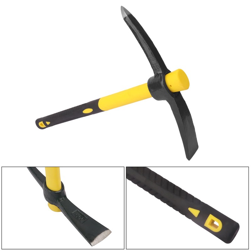 GENHAKON 3 Packs 14 Inch Small Pick Axes with Plastic