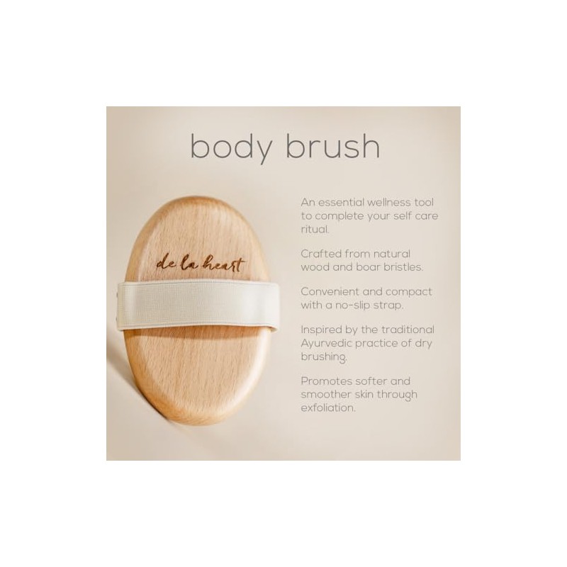 Heart Cepillo Corporal Antideslizante Piel Exfoliante Radiante Fresca