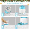 PETGEEK Automatic Dog Feeder/Treat Dispenser with Rechargeable Button Remote Control,
