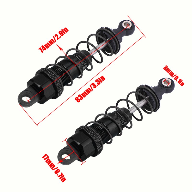 Aluminium Alloy Adjustable Shock Absorber Accessory for Tamiya CC01 1/10