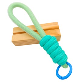 Generic Cord Keychain Cute, Paracord Pastel Keyring, String Keychain Strap Rope, Keys Holder Gift for Women Girl Teen (Green)