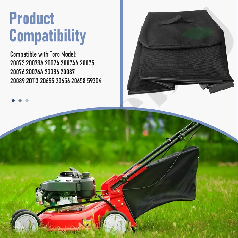 108-9792 Grass Bag - by Braveboy, Compatible with Toro 59304