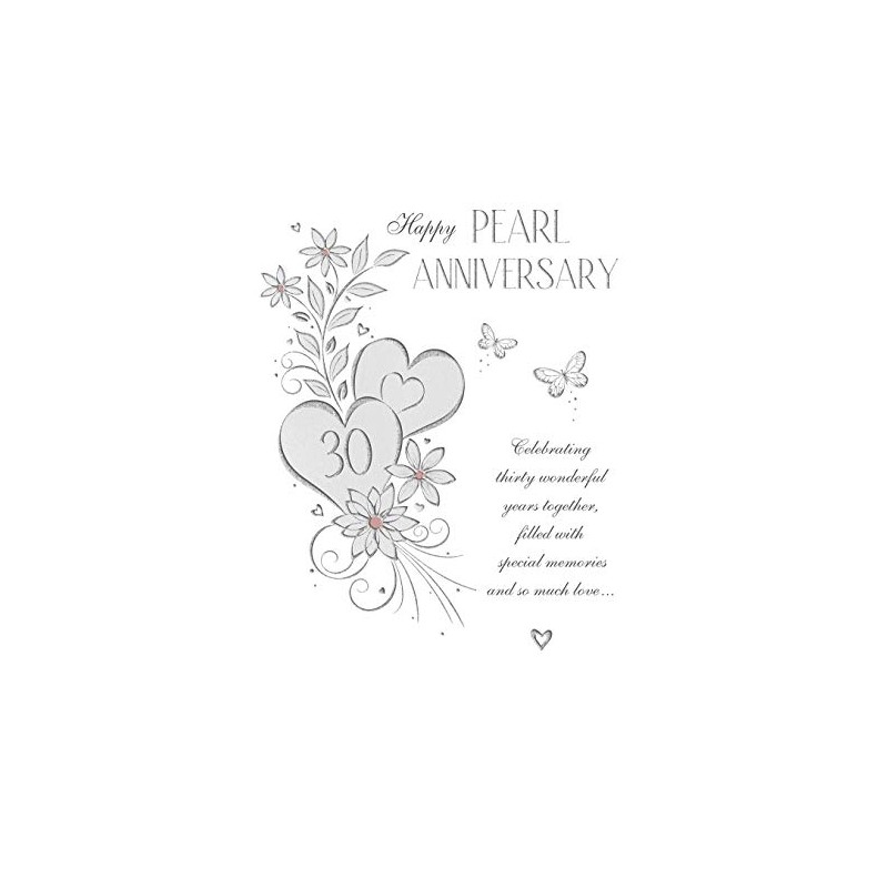 Regal Publishing Classic Happy Pearl 30th Annivesary Card - 9