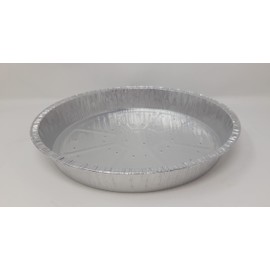 Foglish Home & Garden 40 x 29cm 12" Aluminium Foil Round Pie Flan Quiche Dish Tray Container BBQ 29x29x4cm Airfryer Oven Kitchen Baking