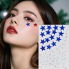 3Pack Independence Day Stars Rhinestone Face Body Nail Stickers Patriotic