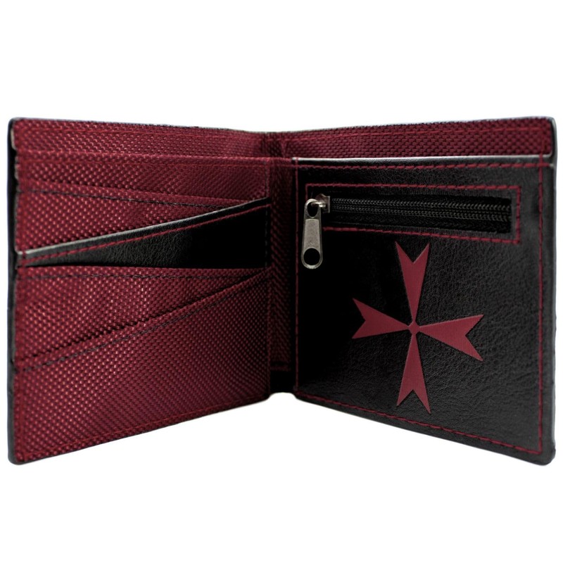 Liberation Assassin's Creed Rogue Templar Brotherhood Emblem Wallet Bi-Fold Coin