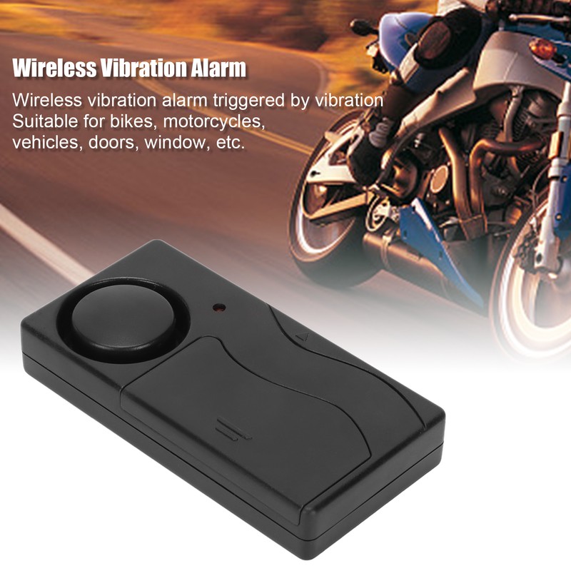 Wireless Vibration Alarm 110dB 10 Level Sensitivity Adjustable Bike Security