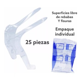 TZALY 25pack Espejo Vaginal Desechable Chico Ginecologico Transp
