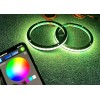 JHB Pair 8" Bluetooth Remote RGB LED Rings Lights for