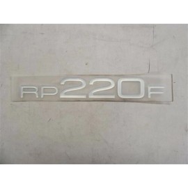 TRACKER 302657 RP 220F RAISED DECAL 9 1/4" X 1 3/8" SILVER MARINE BOAT