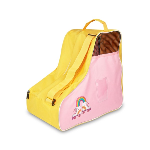 Klmnop Roller Skate Bag, Ice Skate Bag with Adjustable Shoulder