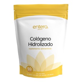 Entera  Colgeno Hidrolizado Puro 500g, Pptidos de Colgeno Tipo I y III, Suplemento Alimenticio, Sin Sabor, Sin Azcar, Fcil de Mezclar, Incluye Medida 
