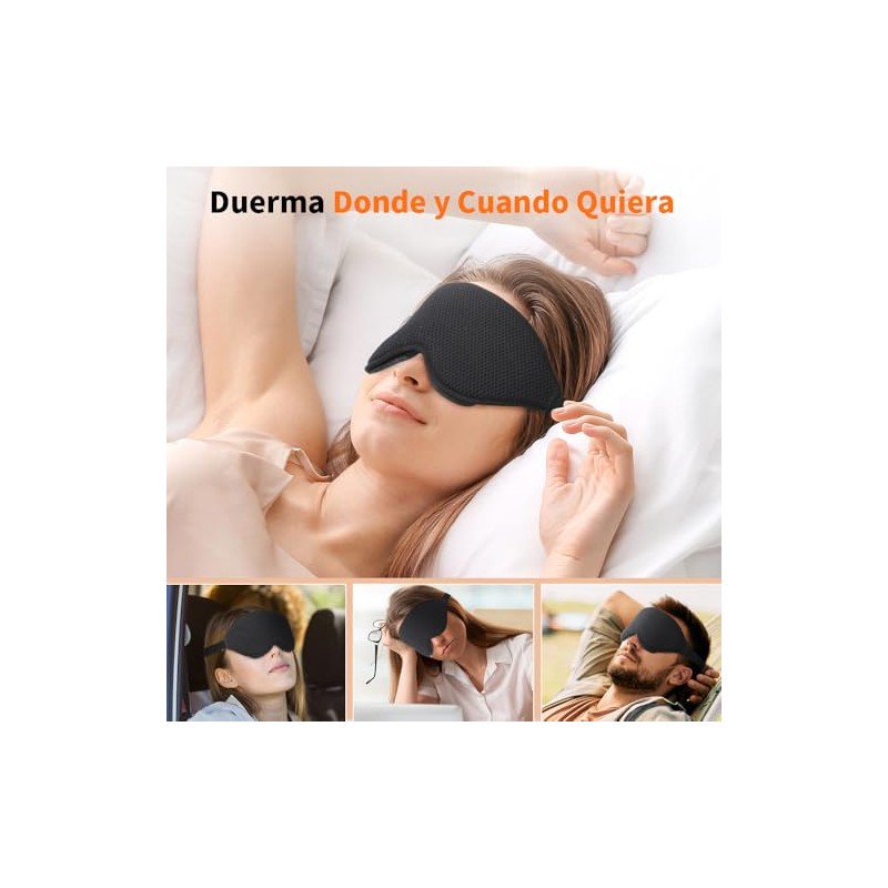 Bauihr Antifaz 3D de Esponja para Dormir, Memoria de Rebote