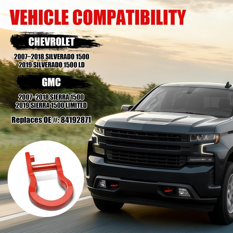 AWL Brothers Front Tow Hooks for Chevy Silverado 1500 &