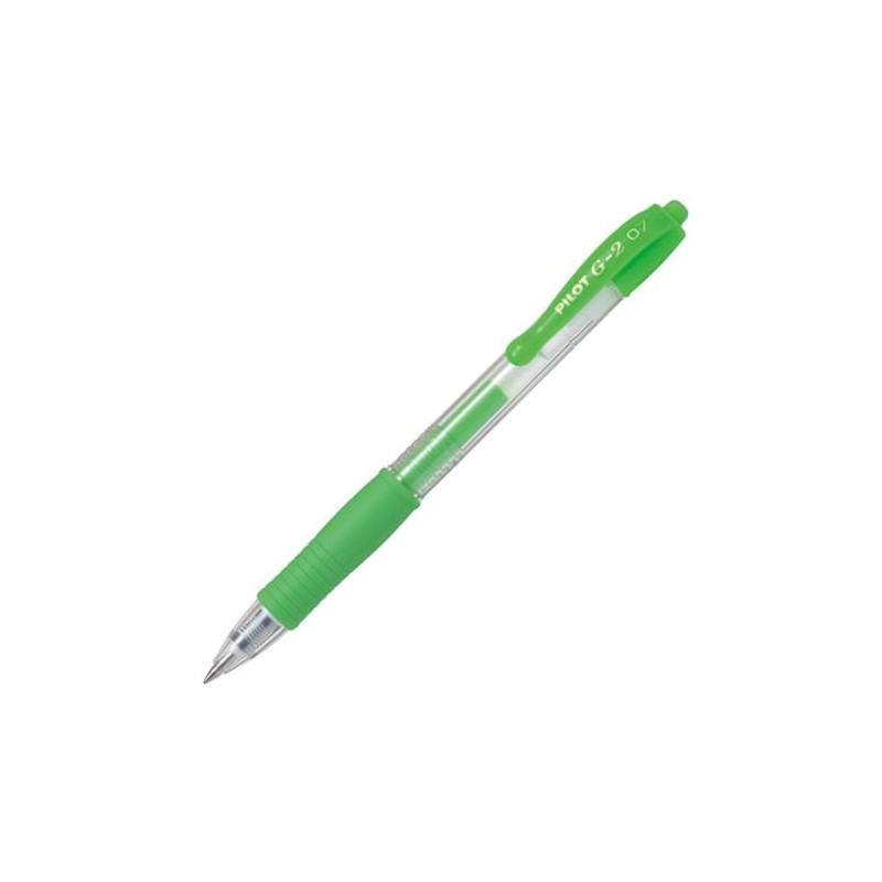 Pilot G2 07 Neon Green Gel Ink Pen