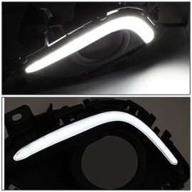 DNA MOTORING FL-ZTL-228-CH Front Bumper Fog Light Driver & Passenger Side Enhance visibility [Compatible with 14-16 Mazda 6]