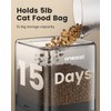 oneisall Automatic Cat Feeders 2 Cats, 20 Cups/5L Cat Auto