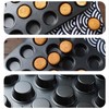 Aybloom Nonstick 24 Cups Mini Muffin Pan with Extended Handles