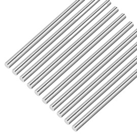 LEPEVNEY 8mm Stainless Steel Rods, Solid Shaft Lathe Bar Stock 8mm x 80mm Metal Rod 10pcs