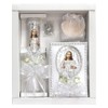 Lito White Jesus Baptism Candle Set Kit for Christenings with