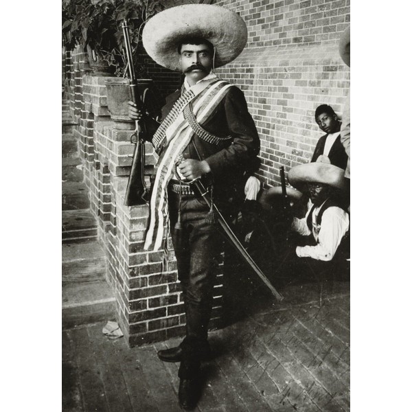 Zapata Emiliano Zapata (bullets) POSTER 24 X 36 INCH Mexico History Revolution