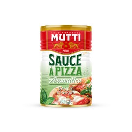 Mutti Pizza Sauce with Basil & Oregano, 14 oz. | 1 Pack | Italy’s #1 Brand of Tomatoes | Fresh Taste for Cooking | Canned Sauce | Vegan Friendly & Gluten Free | No Additives or Preservatives