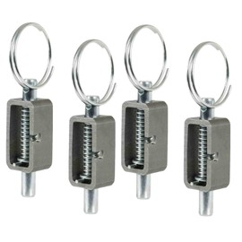 Mytee Products (4 Pack) Universal Long Spring Lock Steel Latch Assembly for Trailer