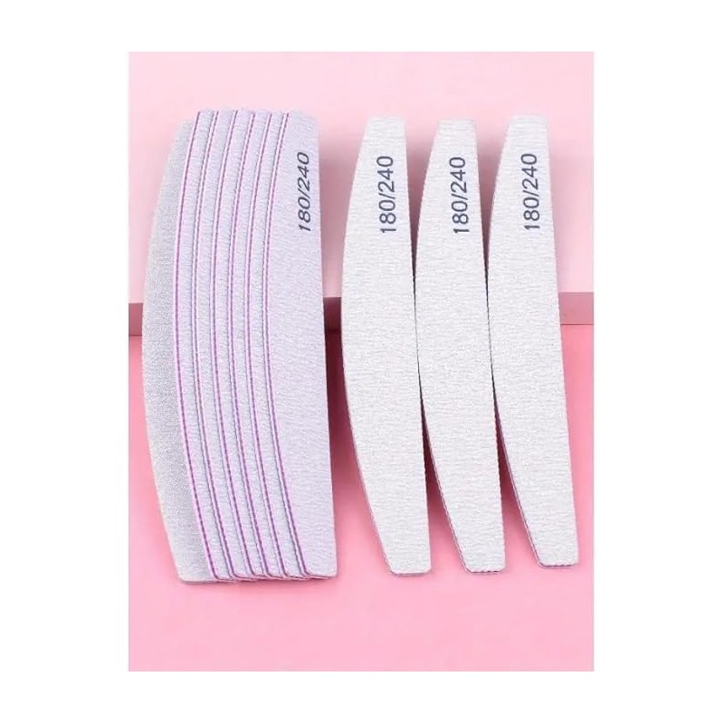 Professional Nail Files, Double Sided Emery Board for Nails 180/240