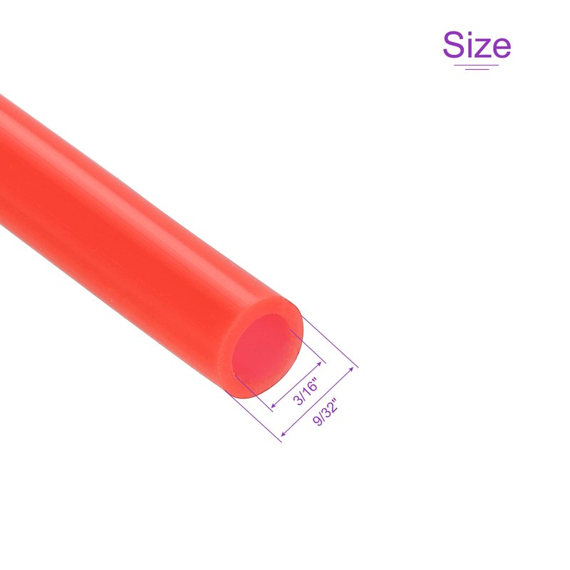 DMiotech 5mm ID 7mm OD 10 Feet Silicone Tube Red