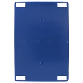 6" x 9" Blue ADA Bathroom Sign with Double Sided Tape (Unisex Handicap)