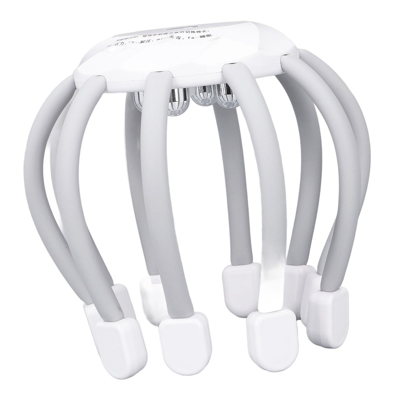 Electric Claw Head Massager with Heating 4 Modes Red LED