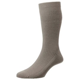 HJ Hall Softop Cotton Socks HJ91 Mink 6-11 (3 pairs)