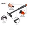 Mivos Steel Garden Hand Rake - Small 5 Tooth Garden