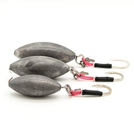 Orurdo qb500111a31n0 Fishing Gear Natsume Sinker & Hook Set with Hooks (No. 10) Set of 3