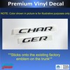 Reflective Concepts - Charger Trunk Badge Overlay Decal Stickers -