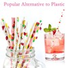 FOREVERIE Party Paper Straws for Drinking, Fun Disposable Straws Bulk,