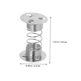 Ipetboom 24pcs Doll Dashboard Holder Spring Base for Crafts DIY Figures Wobbling Shaking Stand Replacement for Handmade Clay and Craft Dolls