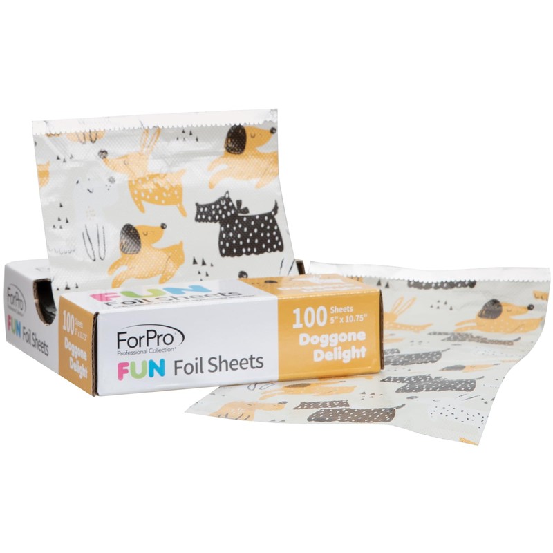 ForPro FUN Doggone Delight 5" Foil Sheets, Aluminum Foil, Pop-Up