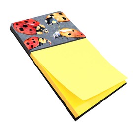 Caroline's Treasures Lady Bug Multiple Refillable Sticky Note Holder or Postit Note Dispenser, 3.25 by 5.5", Multicolor