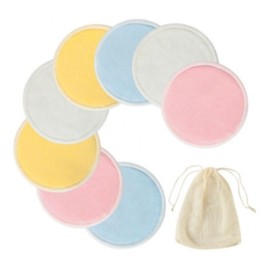 Reusable Velvet Makeup Remover Pads (Washable, Random Design) G00932 100ea
