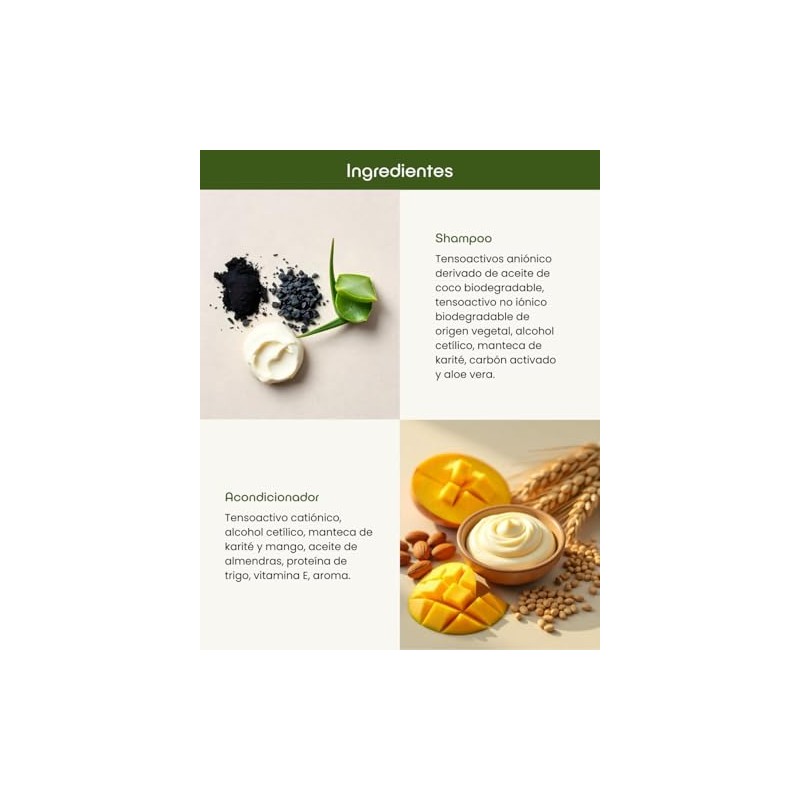 Kit Anticaída Nuneth - Shampoo Sólido de Jojoba, 65gr y