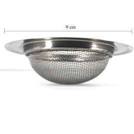 Success Stationery 2Pcs Stainless Steel Kitchen Strainer, Sink Drain Filter Jali, Waste Coupling (Large, Silver), 10x10x3